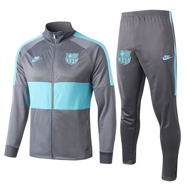 Chandal Barcelona 2019-20 Gris Claro Verde